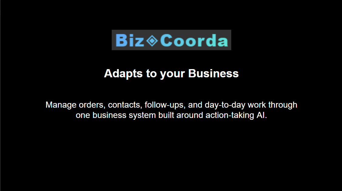 BizCoorda Adapts to your Business Demo