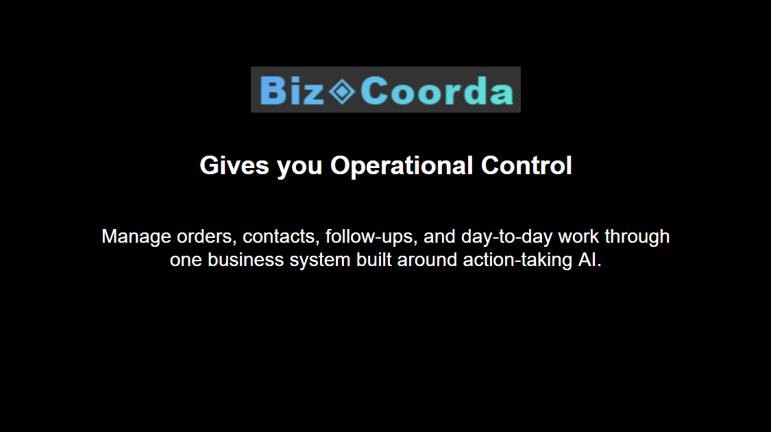 BizCoorda Gives you Operational Control Demo