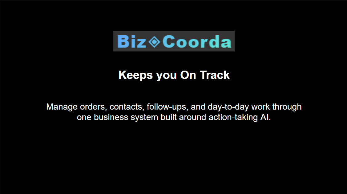 BizCoorda Keeps you on Track Demo